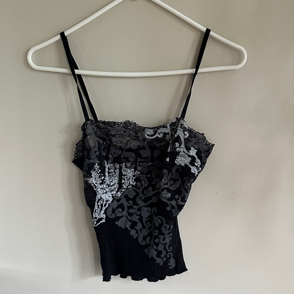 Sisley (Made in Italy) Lace Tank XS